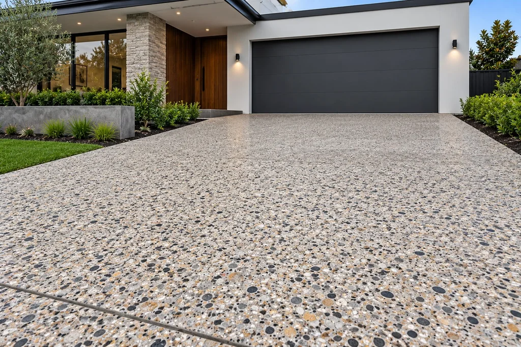 exposed aggregate driveways