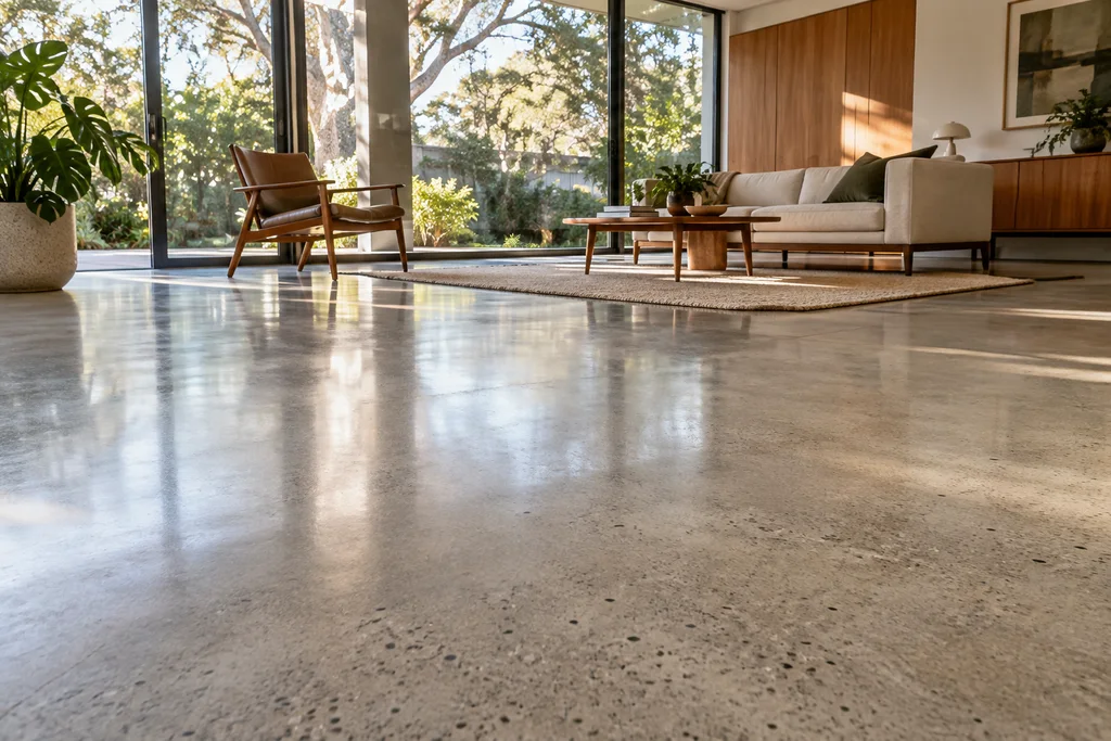 Concrete surface inspiration for polished concrete cottesloe